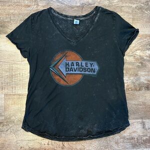 Harley Davidson Women’s V Neck Normandy France